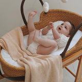 chunky baby blanket - sand