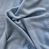 chunky baby blanket - misty blue
