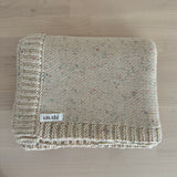 chunky baby blanket - sand