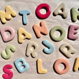Mini clay wall letters
