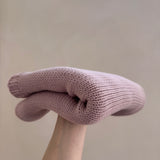chunky baby blanket - dusty blush