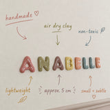 Mini clay wall letters