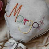 hand embroidered wall balloon - beige