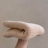 chunky baby blanket - sand