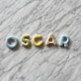 Mini clay wall letters