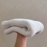 chunky baby blanket - snow