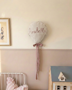 hand embroidered wall balloon
